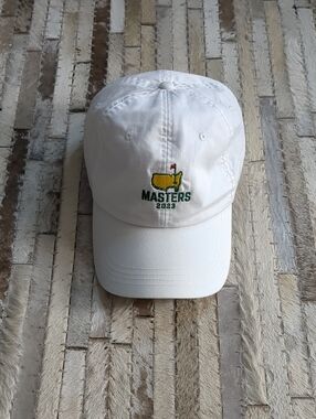 Official 2023 Masters 2023 Tournament White Dad Golf Classic Fit Hat